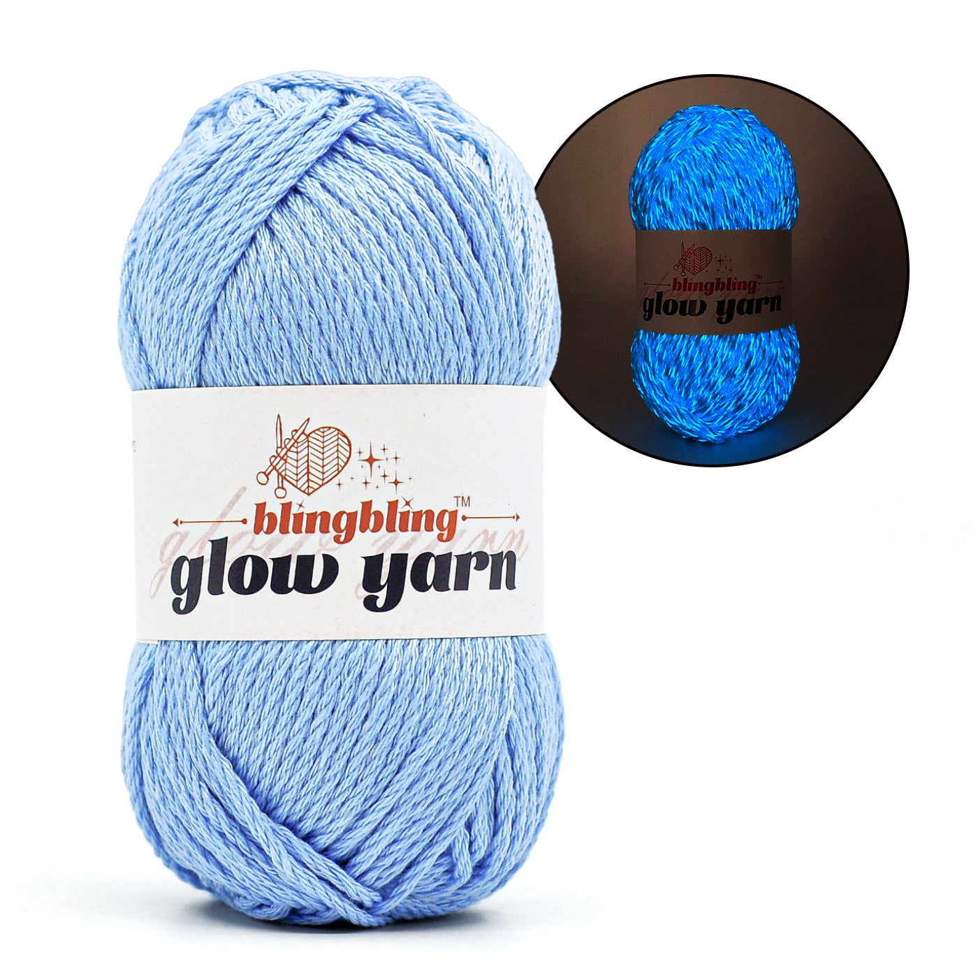 2024 New Premium Glow-in-the-Dark Yarns（5 color package)