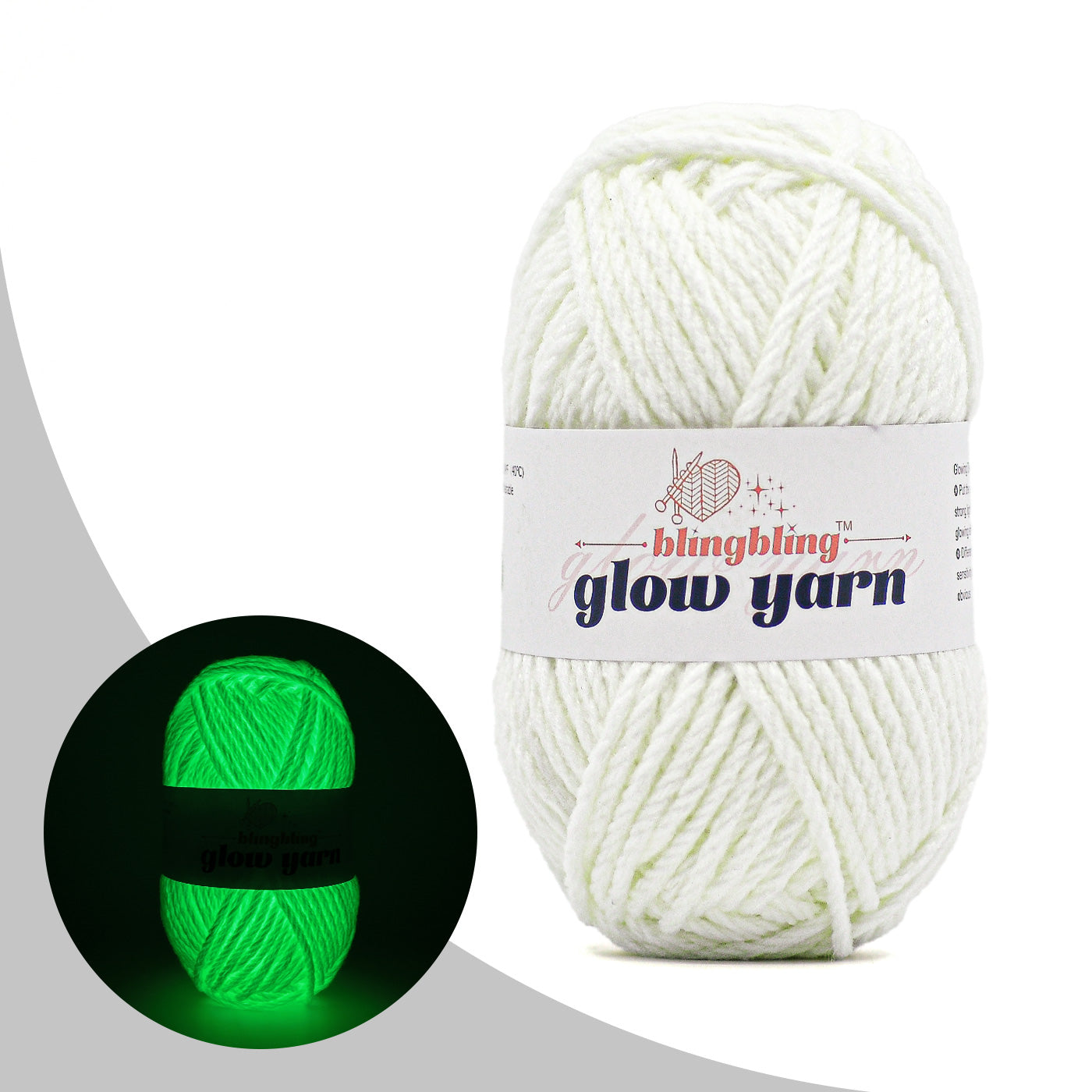 2025 New 8-Ply Luminous Acrylic Yarn (8 Colors)