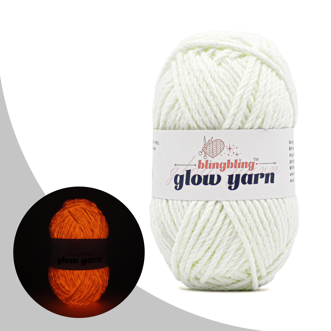 2025 New 8-Ply Luminous Acrylic Yarn (8 Colors)