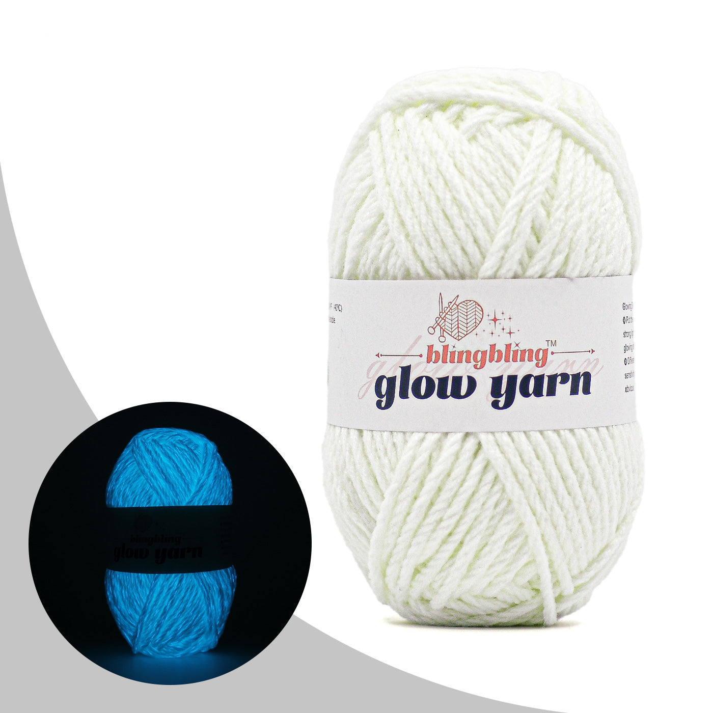 2025 New 8-Ply Luminous Acrylic Yarn (8 Colors)