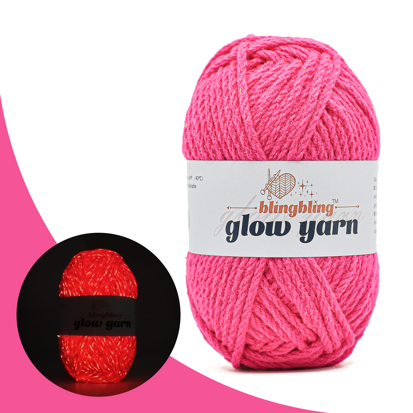 2025 New 8-Ply Luminous Acrylic Yarn (8 Colors)