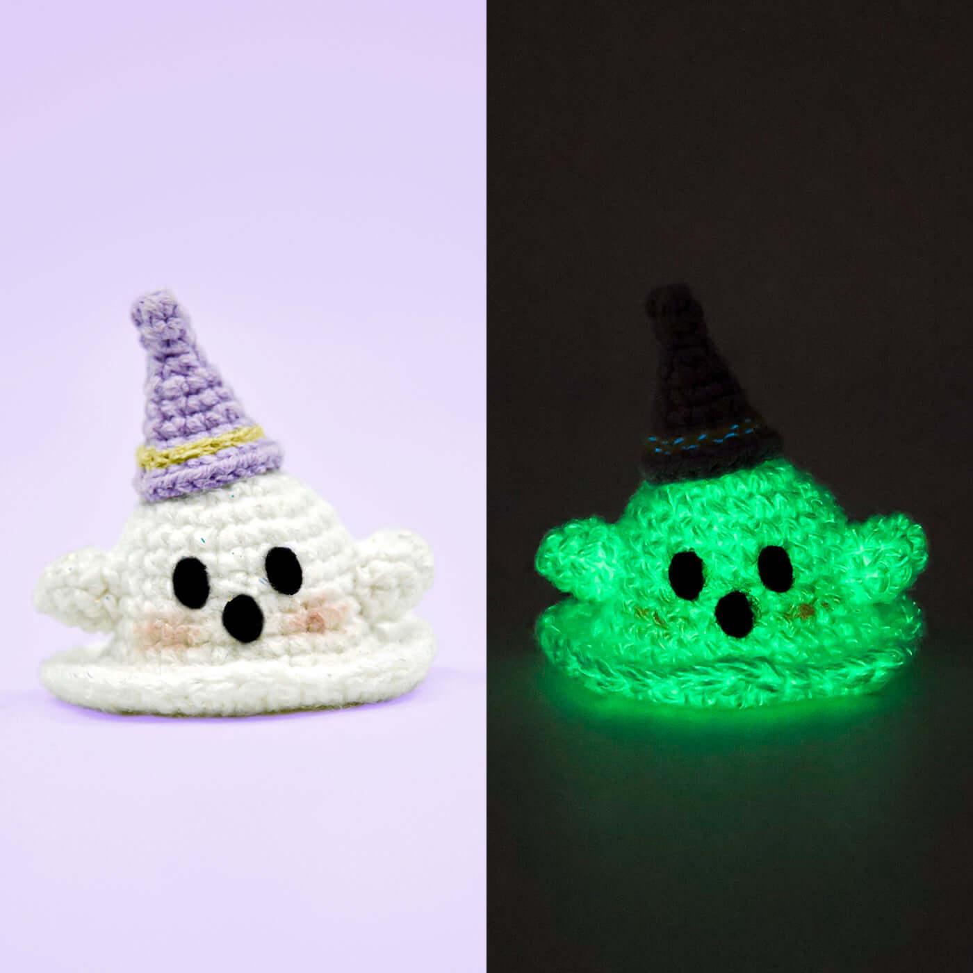 Beginner Finger Ghost Crochet DIY Material Kit (set of 5 shapes) - BlingBlingYarn