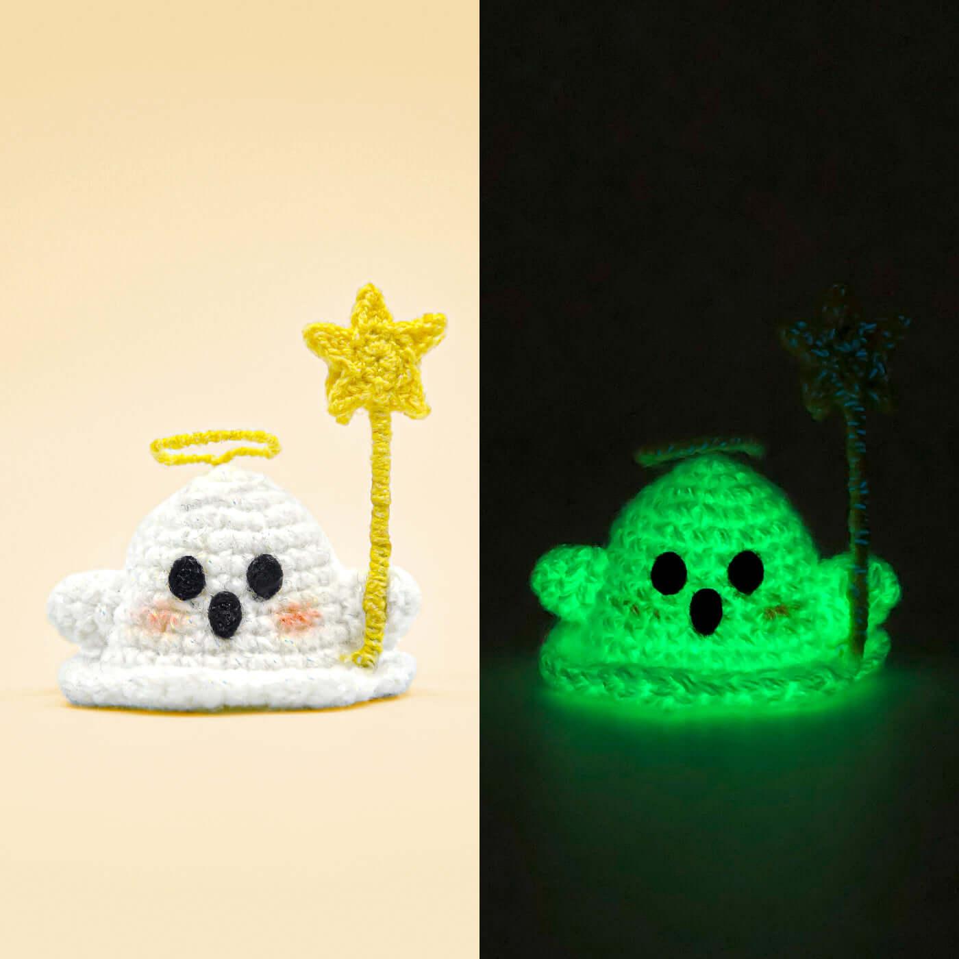 Beginner Finger Ghost Crochet DIY Material Kit (set of 5 shapes) - BlingBlingYarn