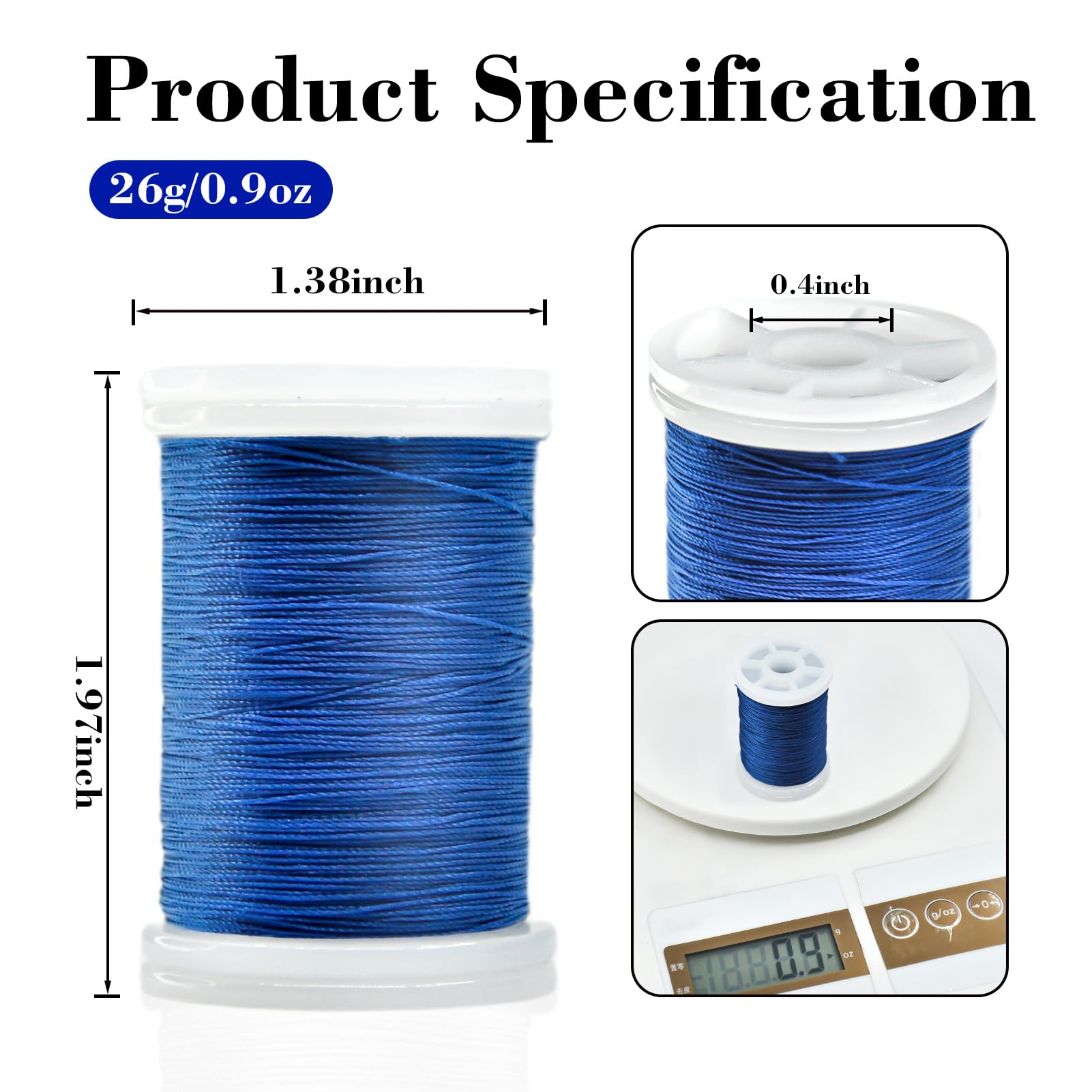 Bonded Nylon Thread for Sewing 8 Colors