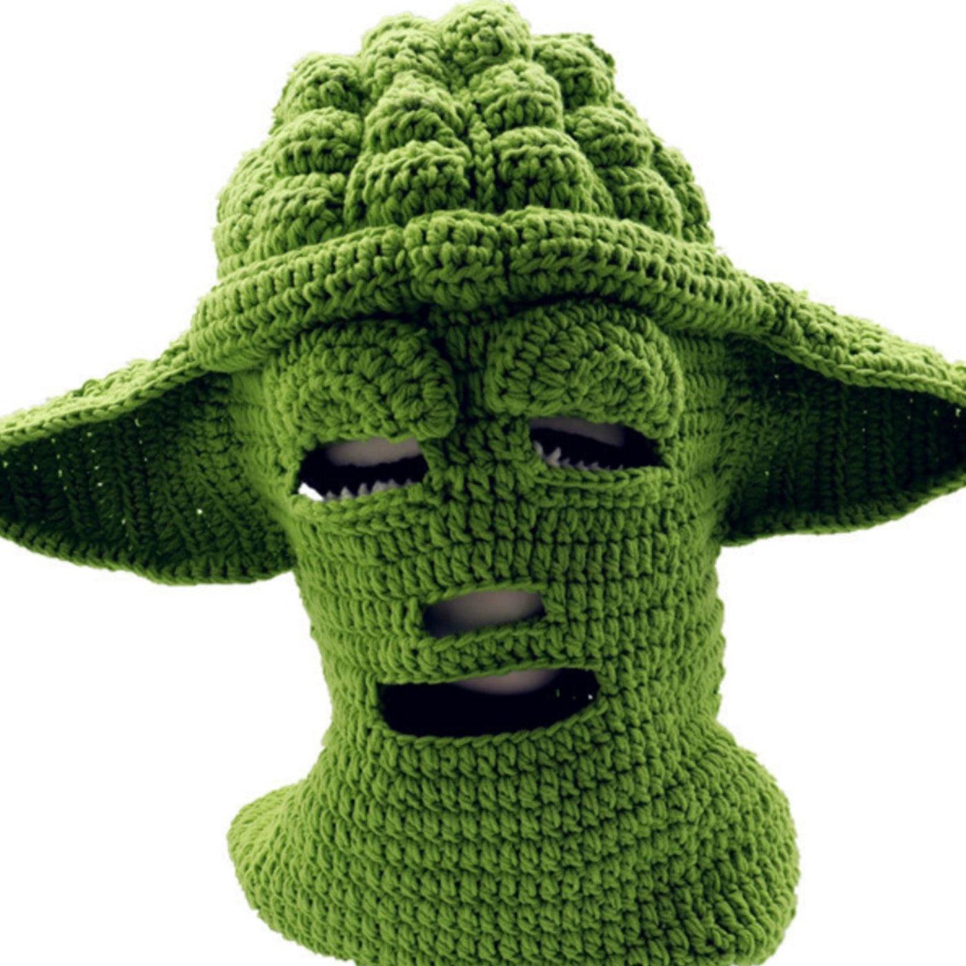 Glow-in-the-Dark Yoda Master Cosplay Hat - BlingBlingYarn
