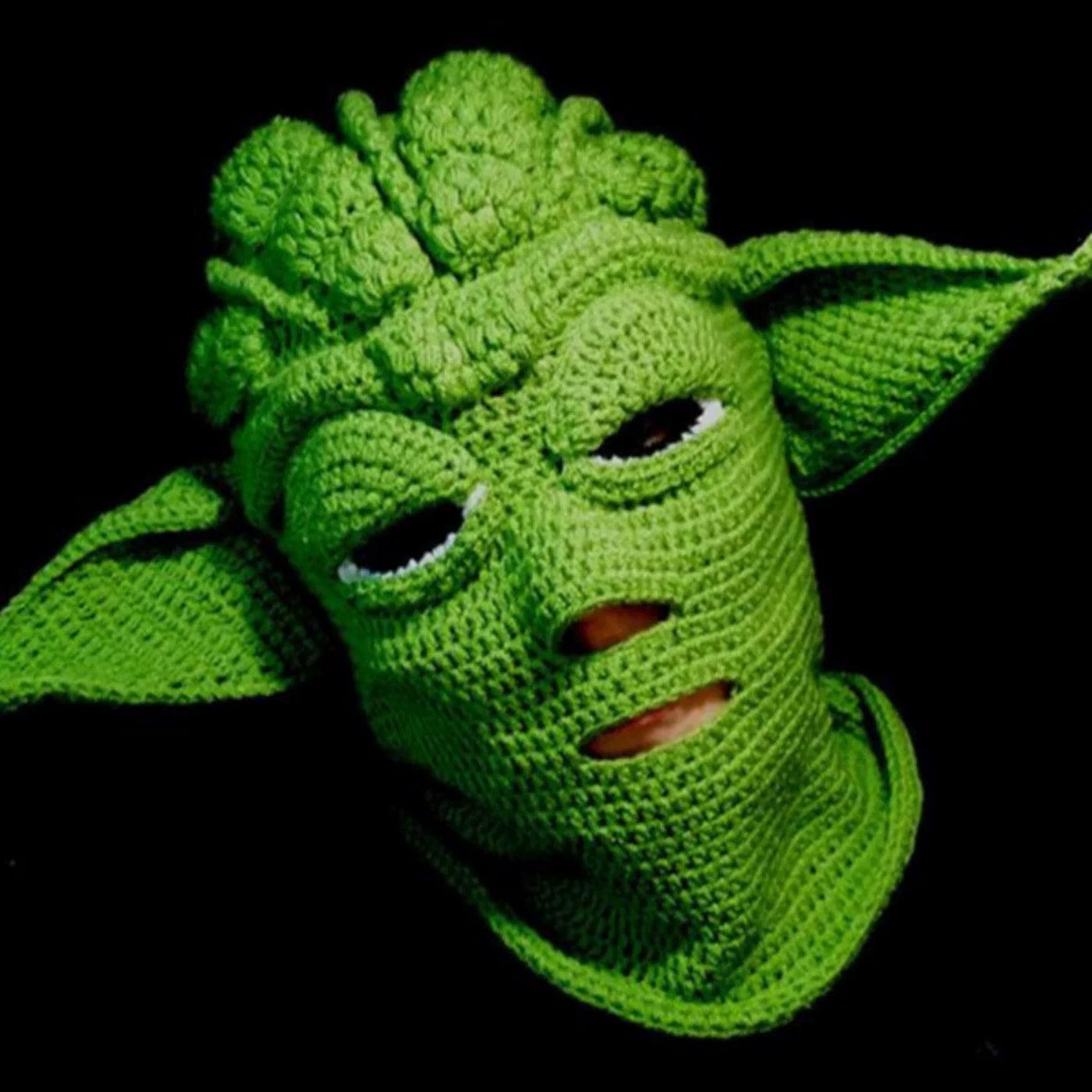 Glow-in-the-Dark Yoda Master Cosplay Hat - BlingBlingYarn