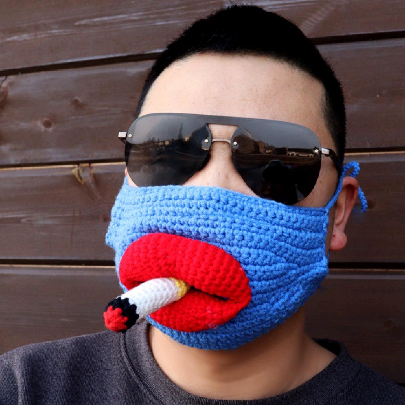 Glowing Comedy Mouth Smoker's Mask - BlingBlingYarn