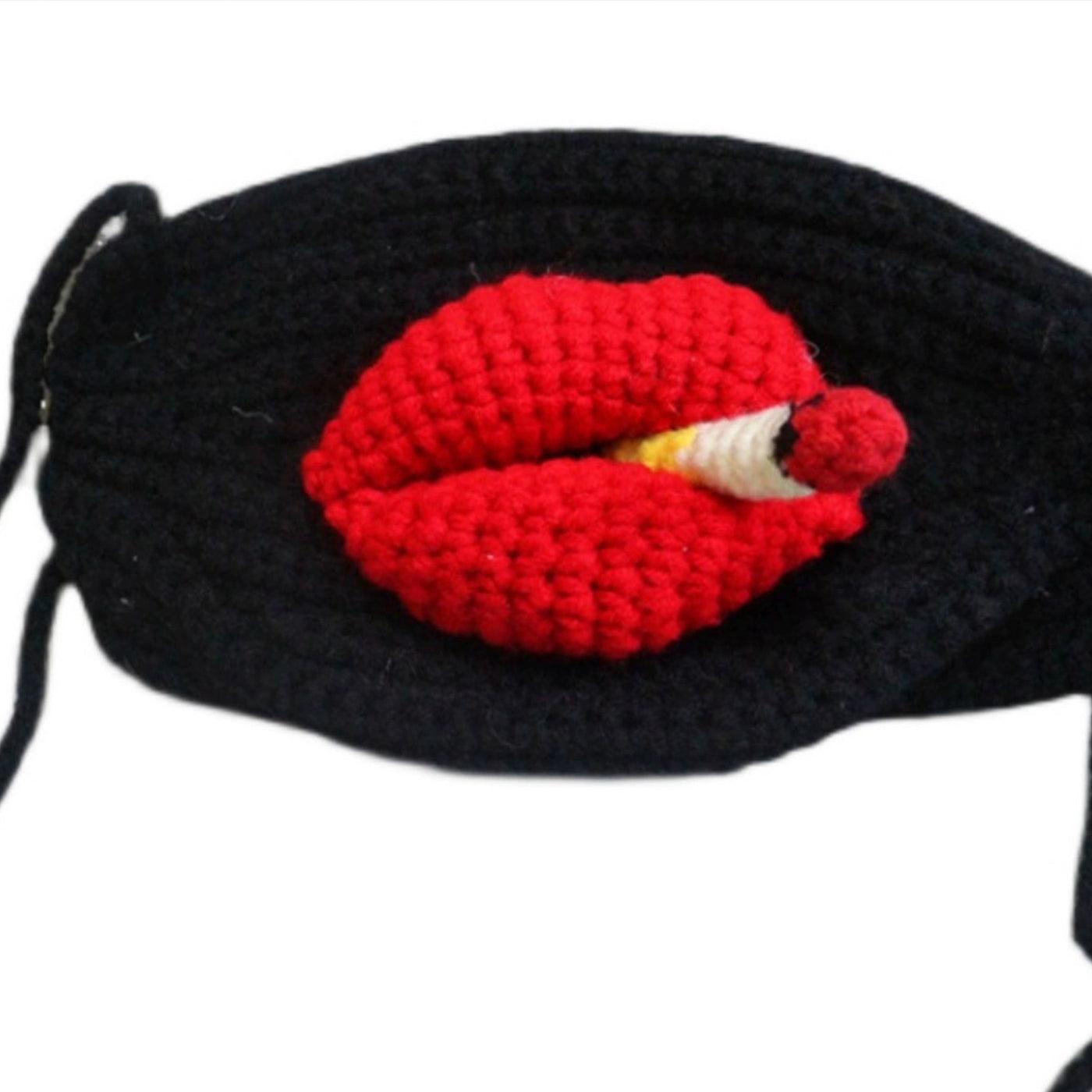 Glowing Comedy Mouth Smoker's Mask - BlingBlingYarn