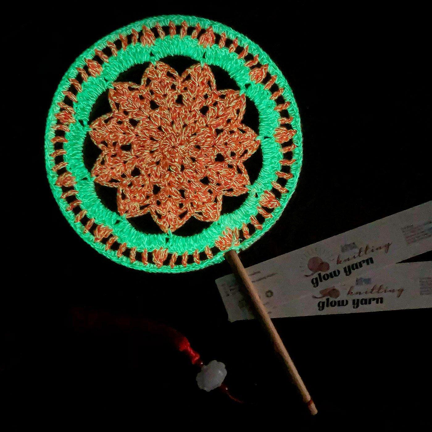 Handmade DIY Crochet Round Fan - BlingBlingYarn