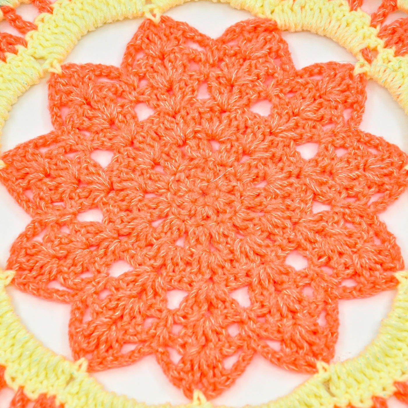 Handmade DIY Crochet Round Fan - BlingBlingYarn