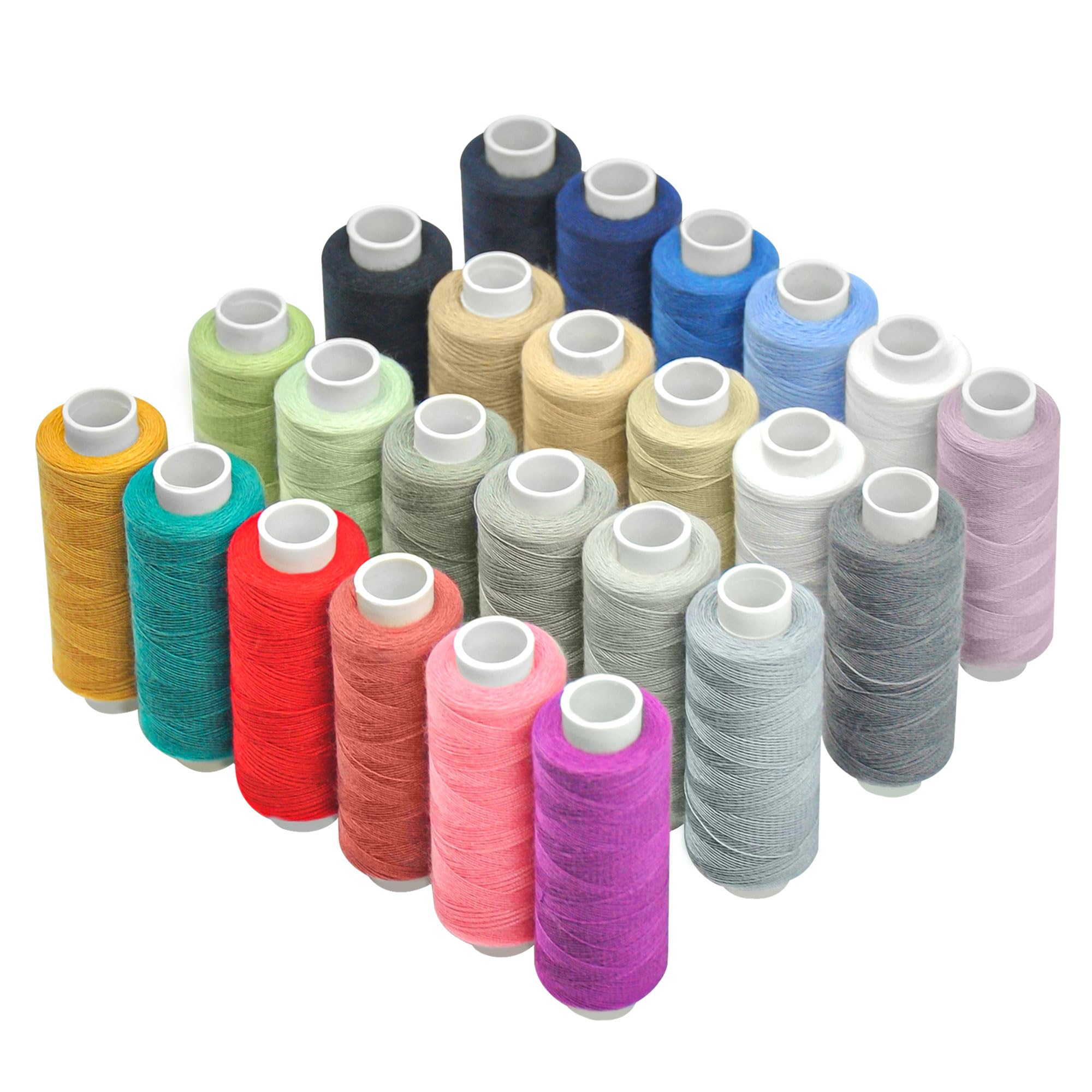 Sewing Thread-24 Spools of Polyester Thread for Hand & Machine Sewing